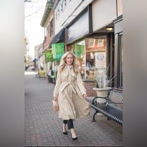 Sandro pleated trench coat size 38